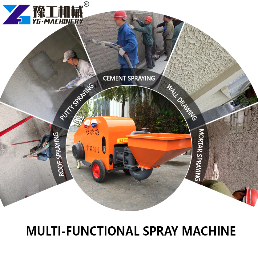 Mortar Sprayer Machine Application