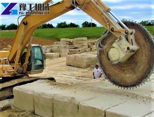 Rock Saw Attachment Excavator