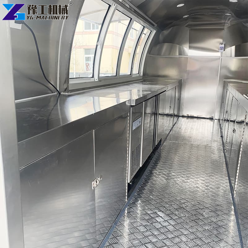 Round Food Trailer 6cm Fire Insulation Wall