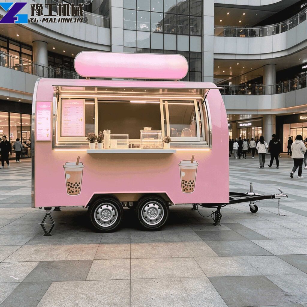 Round Food Trailer Mobile Kitchen