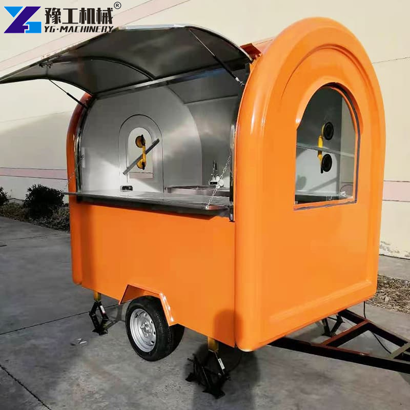 Sleek Round Food Trailer Model