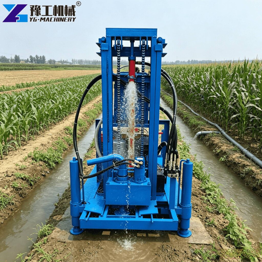 Small Borewell Machine Working