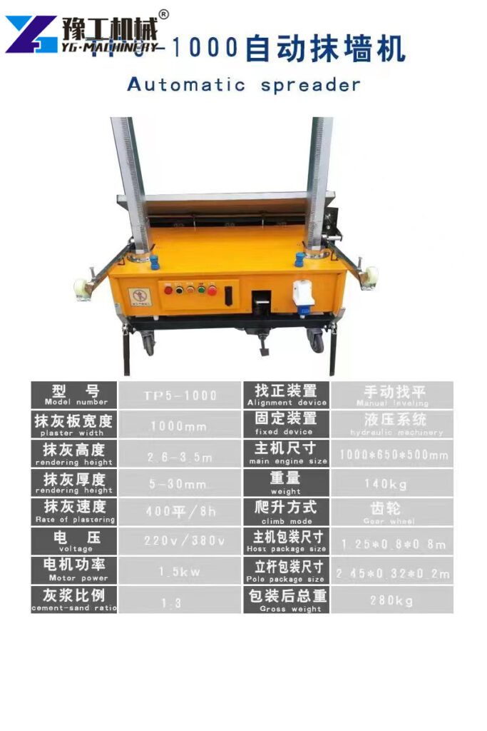 Plastering Machine For Construction