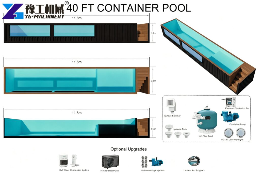 Portable Container Pool Design