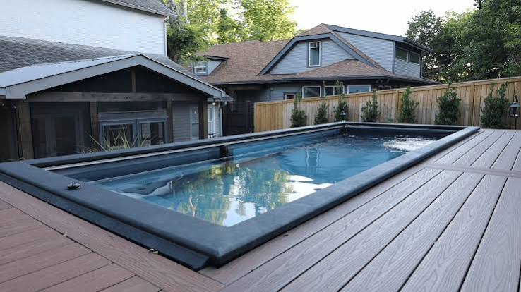 Shipping Container Pool With Deck