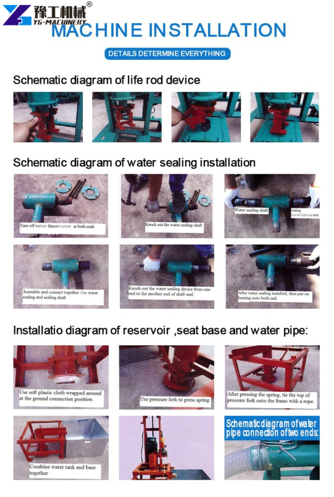 Small Well Drilling Equipment Installation