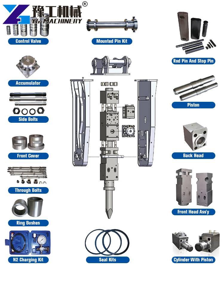Concrete Breaker Hammer For Excavator