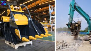 Crusher Attachment for Excavator Crusher Attachment Recycling Concrete