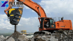 Excavator Crusher Bucket for Sale Exported to the Philippines Quarry Stone Crushing Attachment