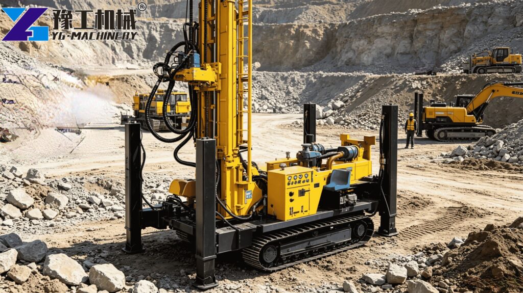 Air Track Drilling Machine Working