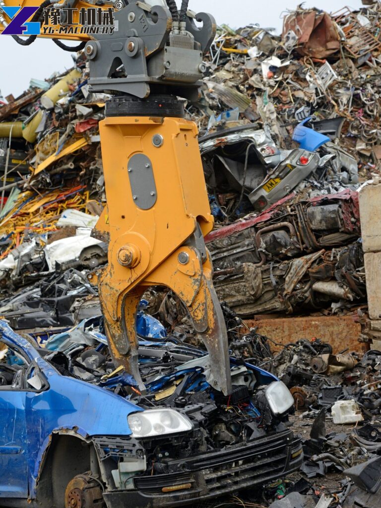 Excavator Vehicle Recycling Attachment