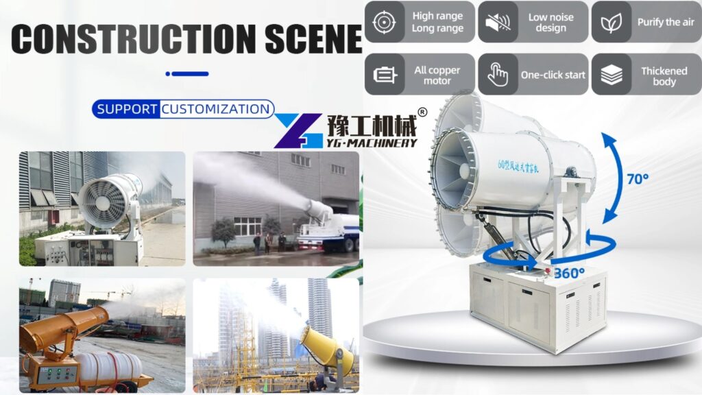 Fog Cannon Machinery With Water Tank