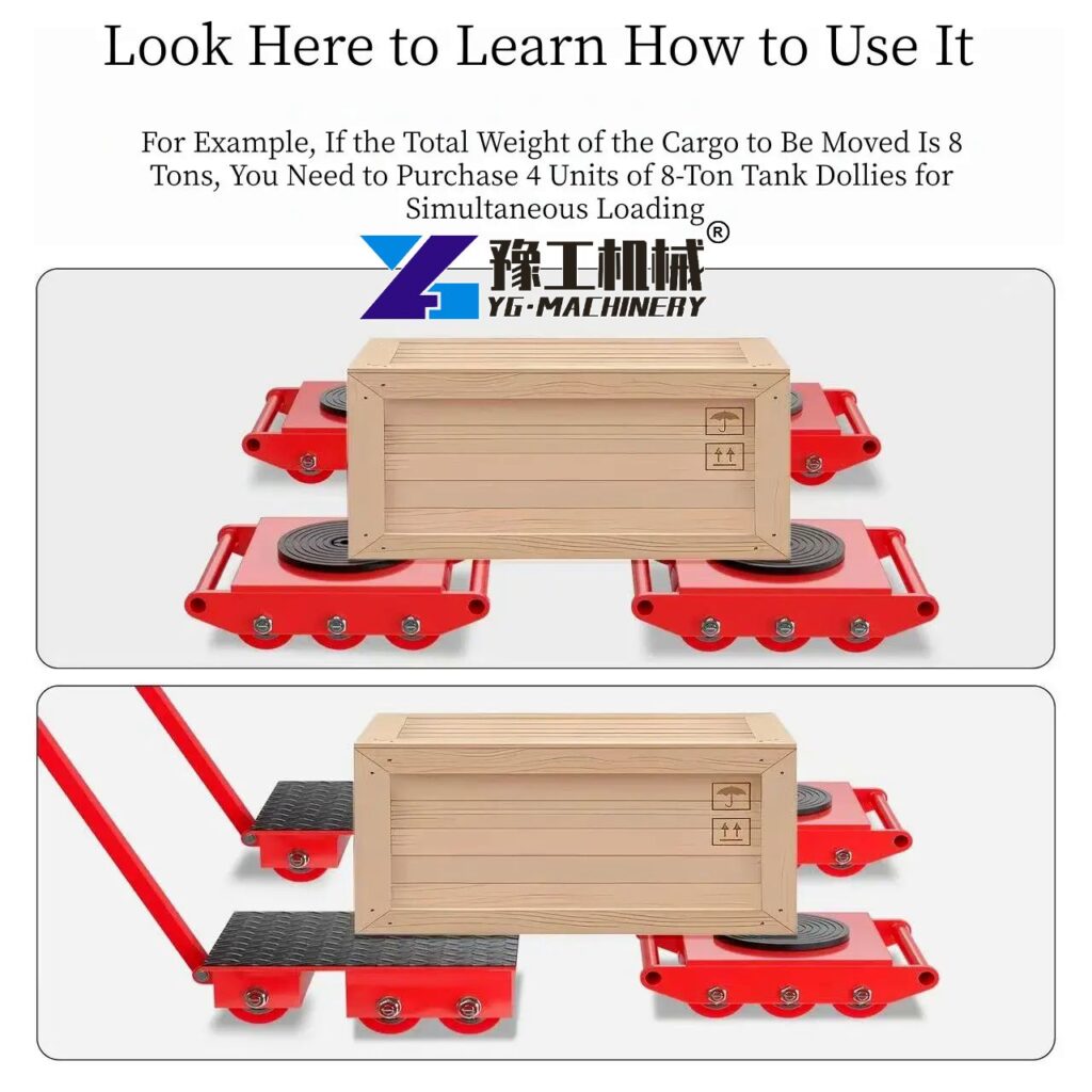 Heavy Equipment Moving Rollers