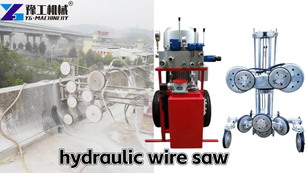 Hydraulic Stone Cutter Working Site