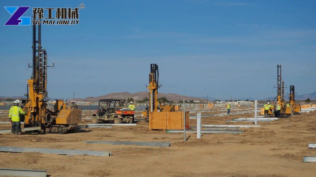 Solar Piling Machine Drilling Photovoltaic Piles
